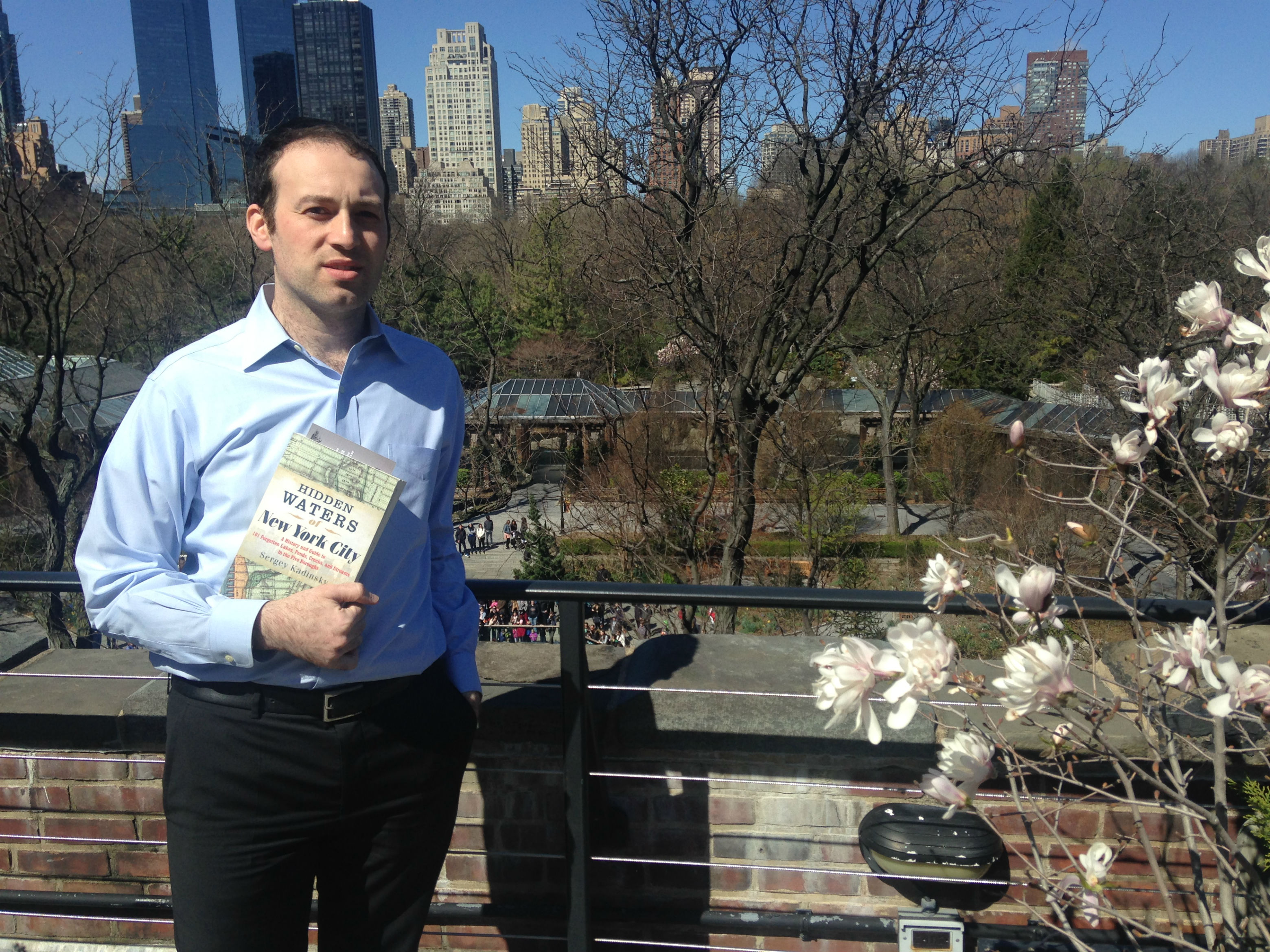 Professor Kadinsky, on the roof of the arsenal overlooking Central Park. 