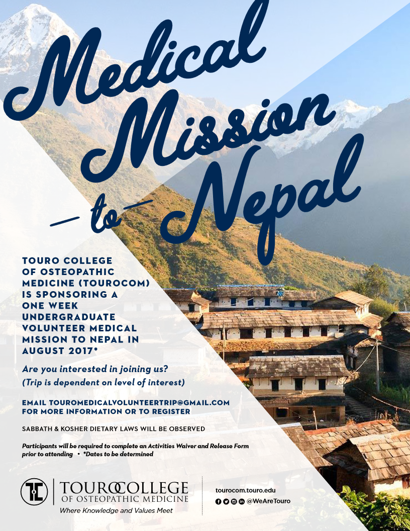 Undergraduate volunteer medical mission to Nepal.