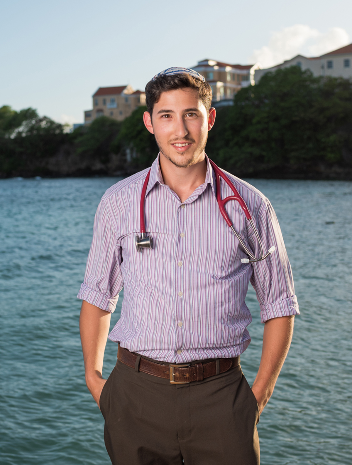 Dovid Friedman studies at St. George\'s University\'s medical school.
