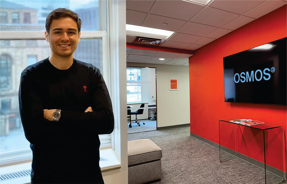 OSMOS founder Eli Cohen in his Manhattan office